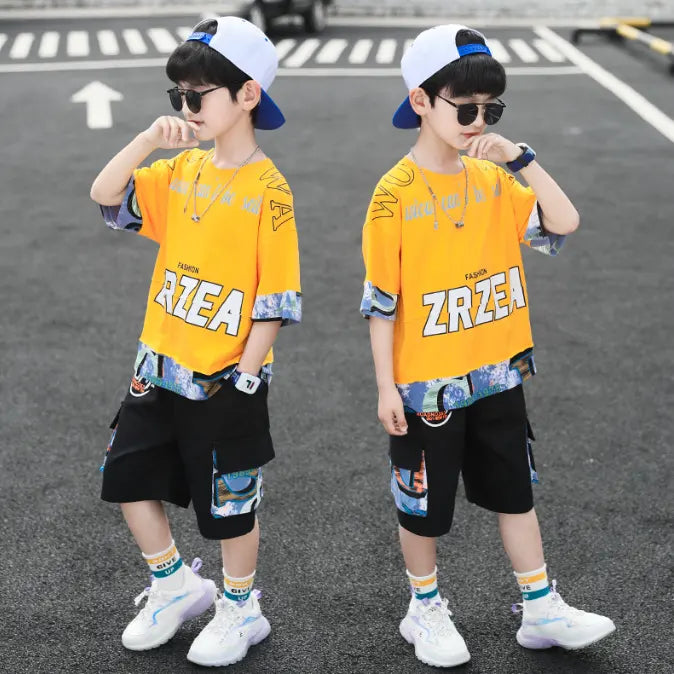 Boys T-shirt Trousers 2 Pieces Set