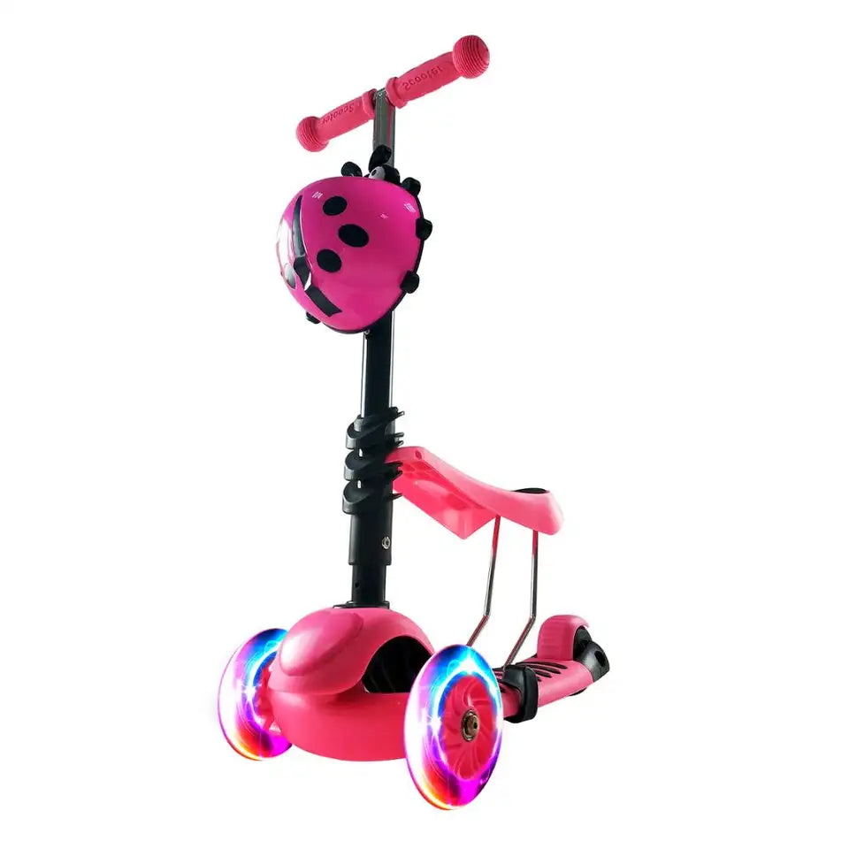 Ladybugs 3 Wheel Kick Scooter