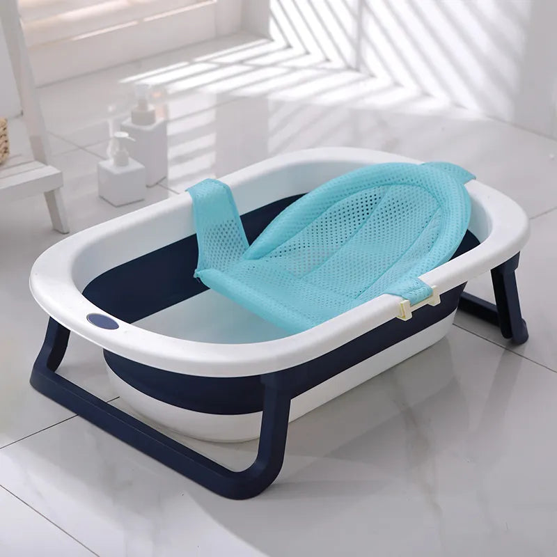 Large foldable plastic baby bathtub