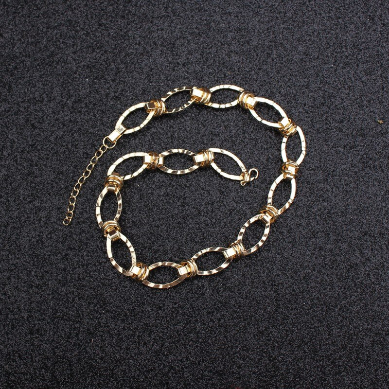 Chunky Collar Hollow Out Chain Necklace