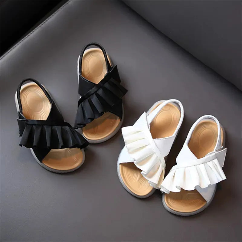 Ruffle Soft Sole Toddler Sandal