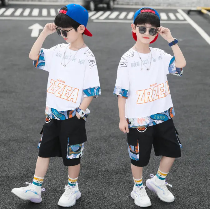 Boys T-shirt Trousers 2 Pieces Set