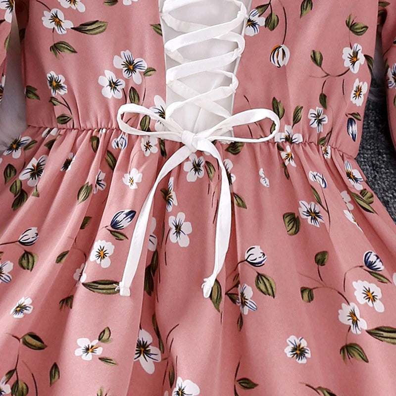 Floral Pink Casual Dress