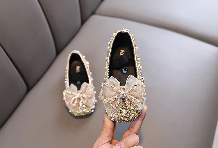 Exclusive Shimmery Princess Bow Sandals