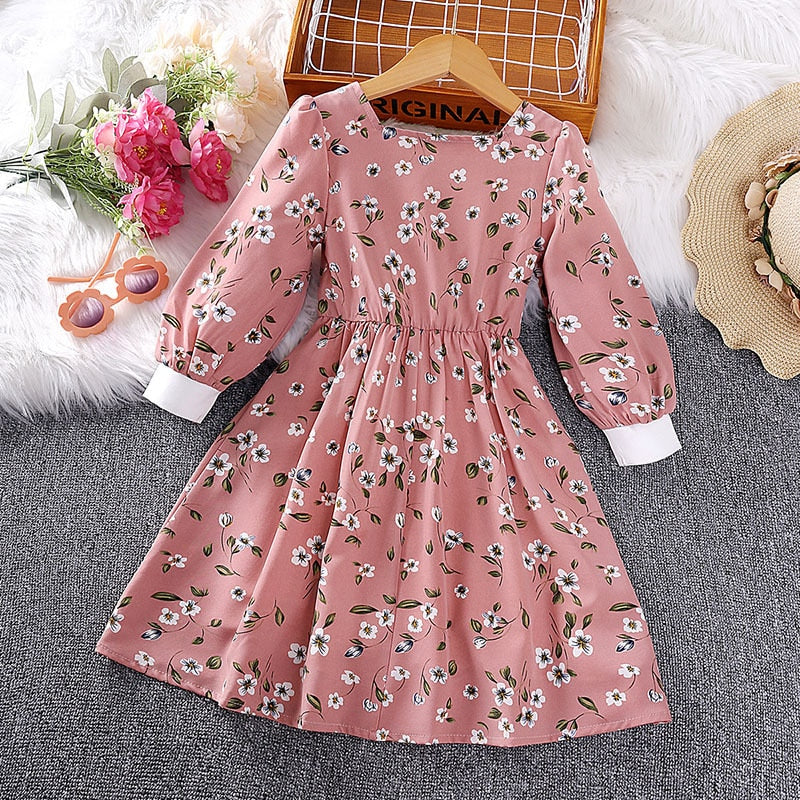 Floral Pink Casual Dress