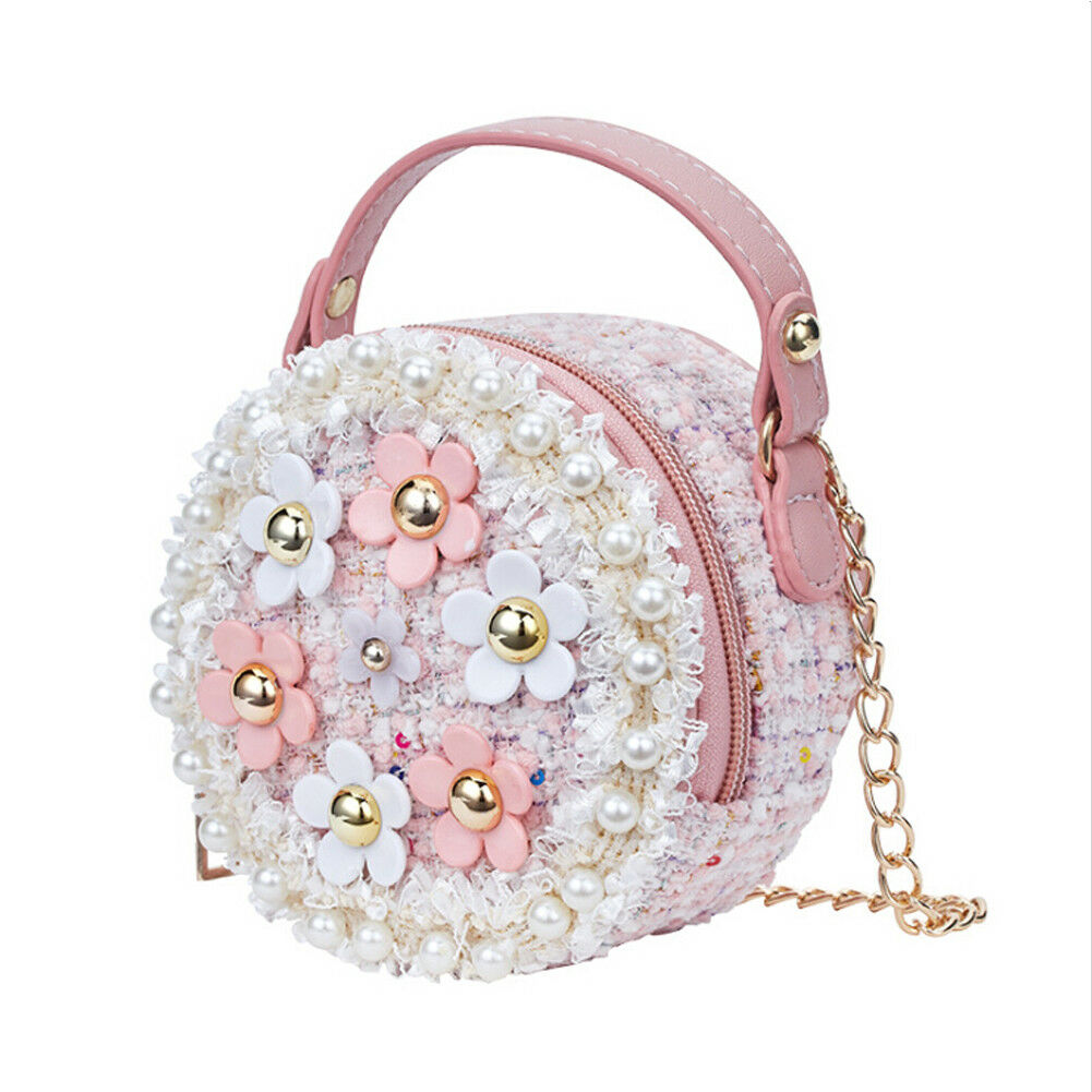 Round Floral Sling Chian Bag