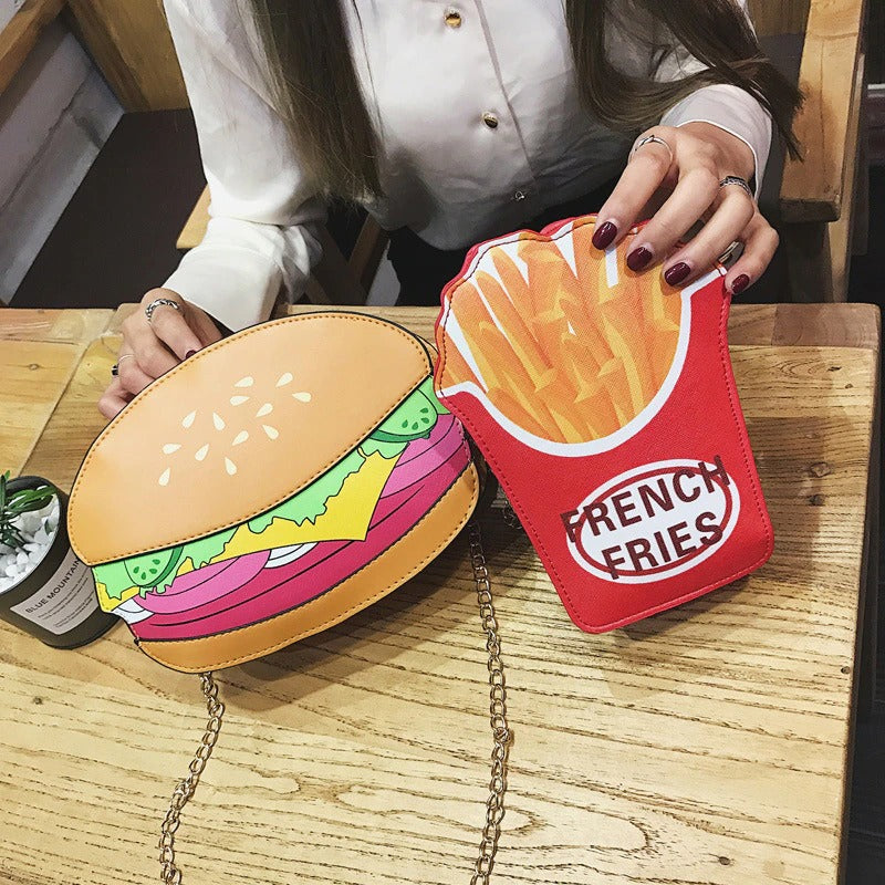 Premium Burger Fries Sling Bags