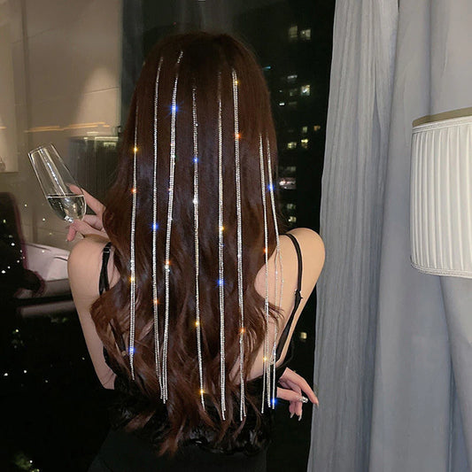 Luxury Diamond Chain Hairpin