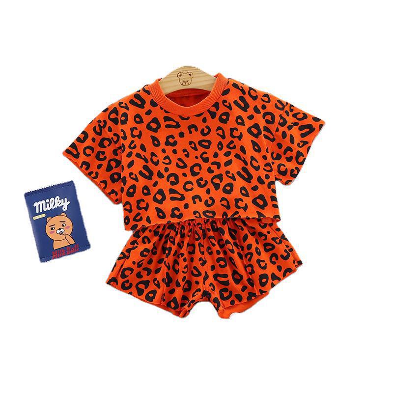 Leopard print Cotton Kids Set